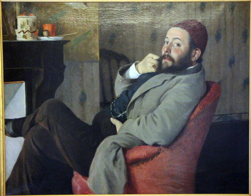 Portræt af Diego Martelli - Federico Zandomeneghi