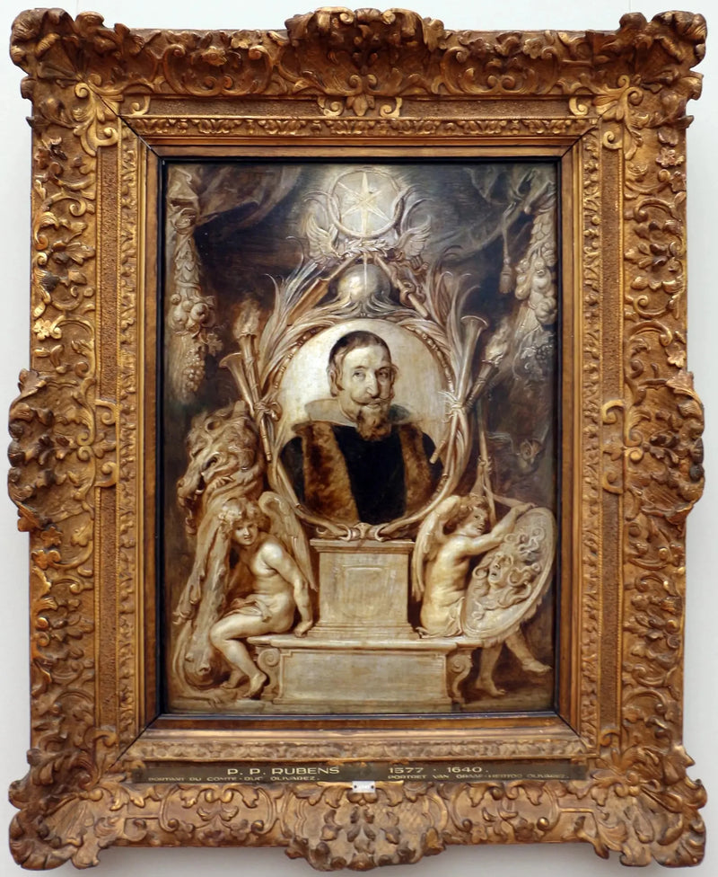 Portrait af Don Gasparo de Guzmàn y Pimentel, greve-duc d'Olivares, hertug af San Lucar de Barrameda (1587-1645) - Peter Paul Rubens