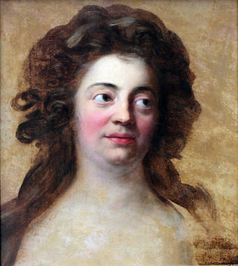 Portrait af Dorothea Schlegel, ældste datter af filosoffen Moses Mendelsson - Anton Graff