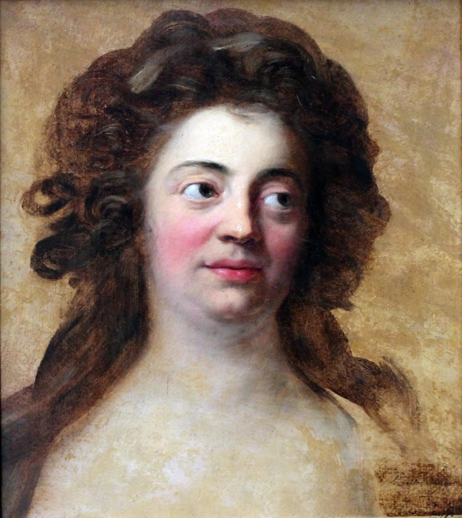 Portrait af Dorothea Schlegel, ældste datter af filosoffen Moses Mendelsson - Anton Graff