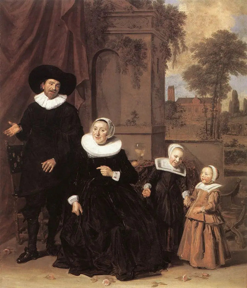 Familienportræt i et landskab - Frans Hals