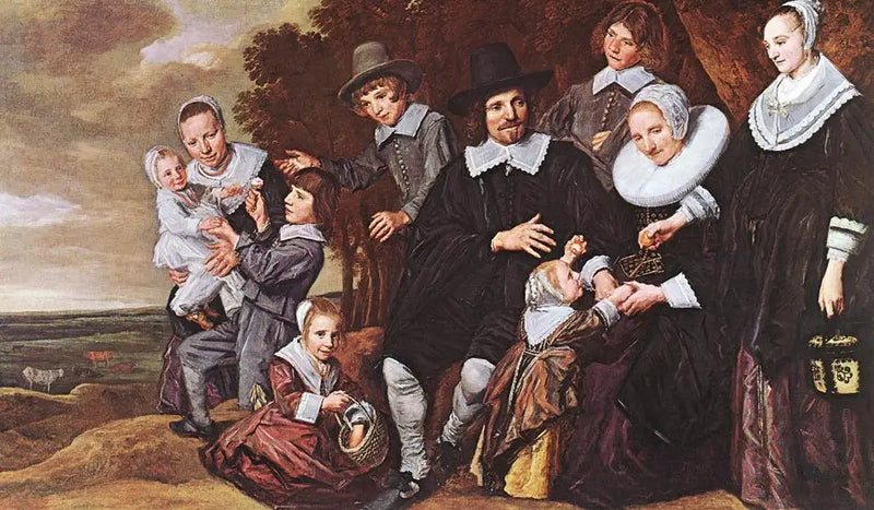Familienportræt i et landskab - Frans Hals