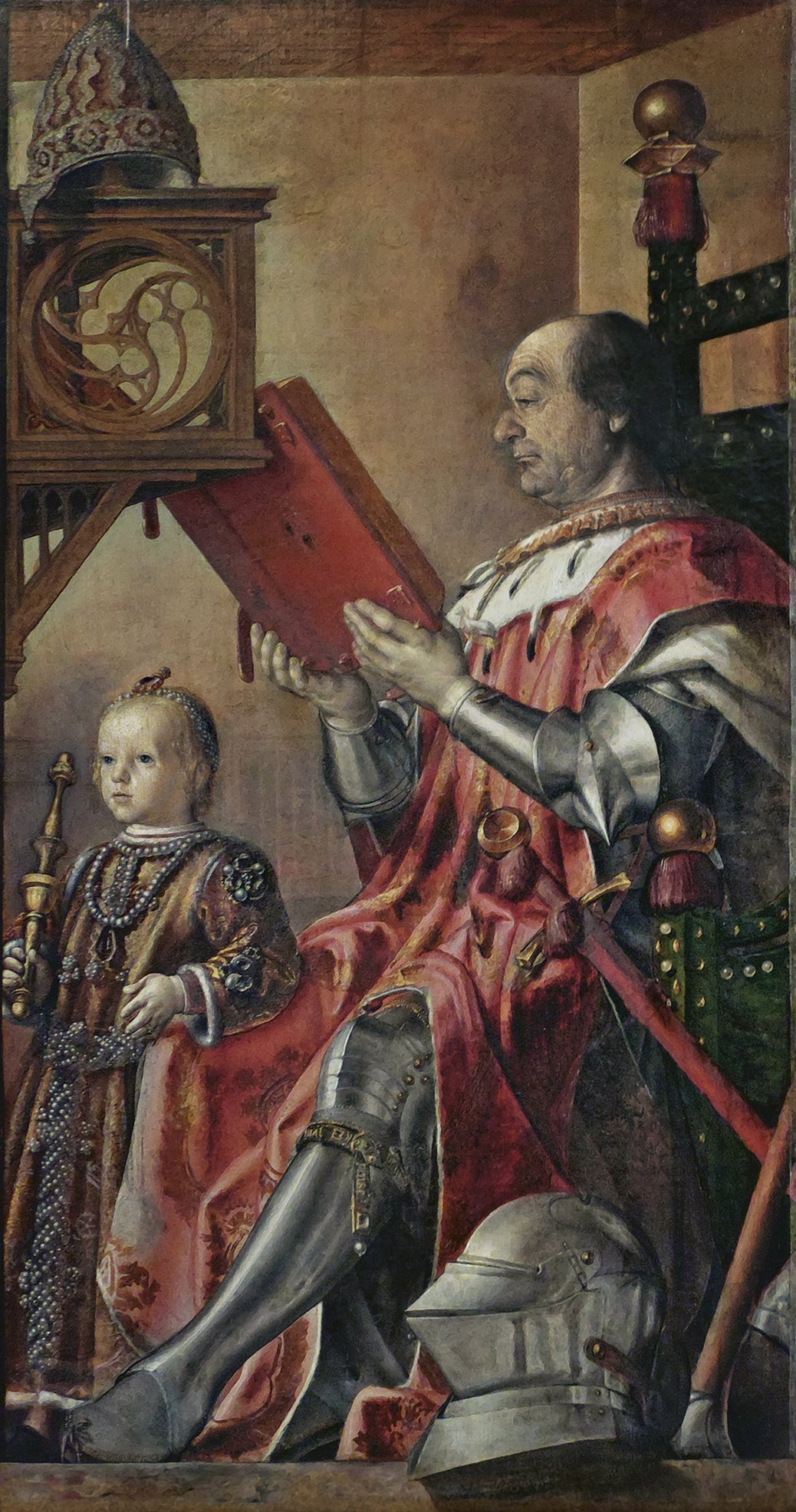 Portrait de Federico da Montefeltro et fils Guidobaldo - Pedro Berruguete - Alpha Reproduction