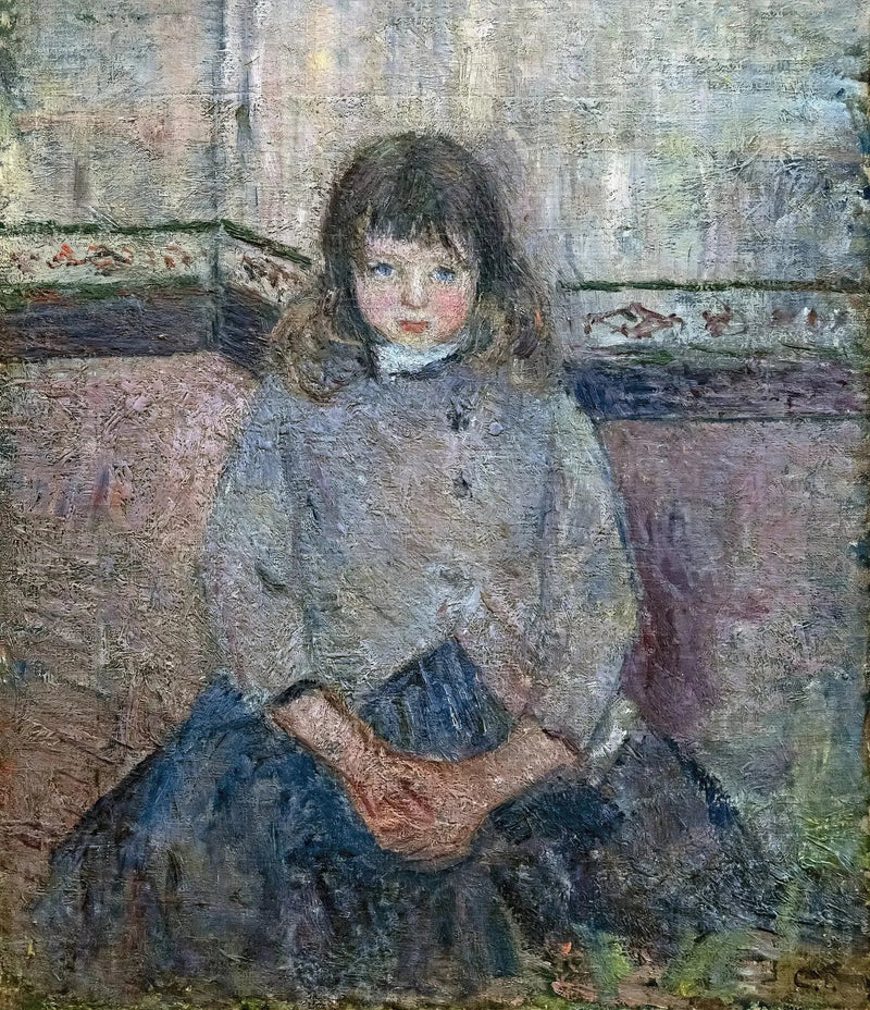 Portræt af Félix Pissarro i nederdel - Camille Pissarro