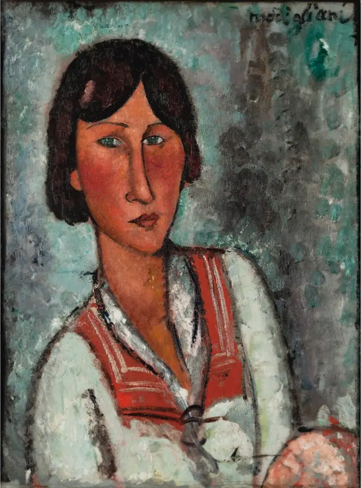 Portræt af kvinde - Amedeo Modigliani