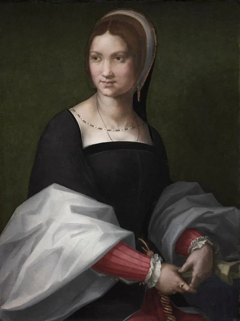 Portræt af kvinde. - Andrea del Sarto