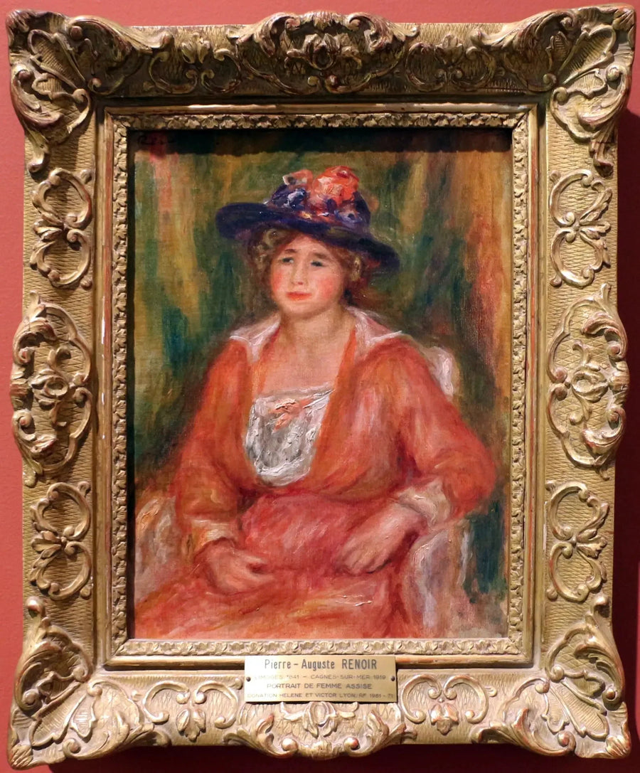 Portræt af siddende kvinde - Pierre-Auguste Renoir