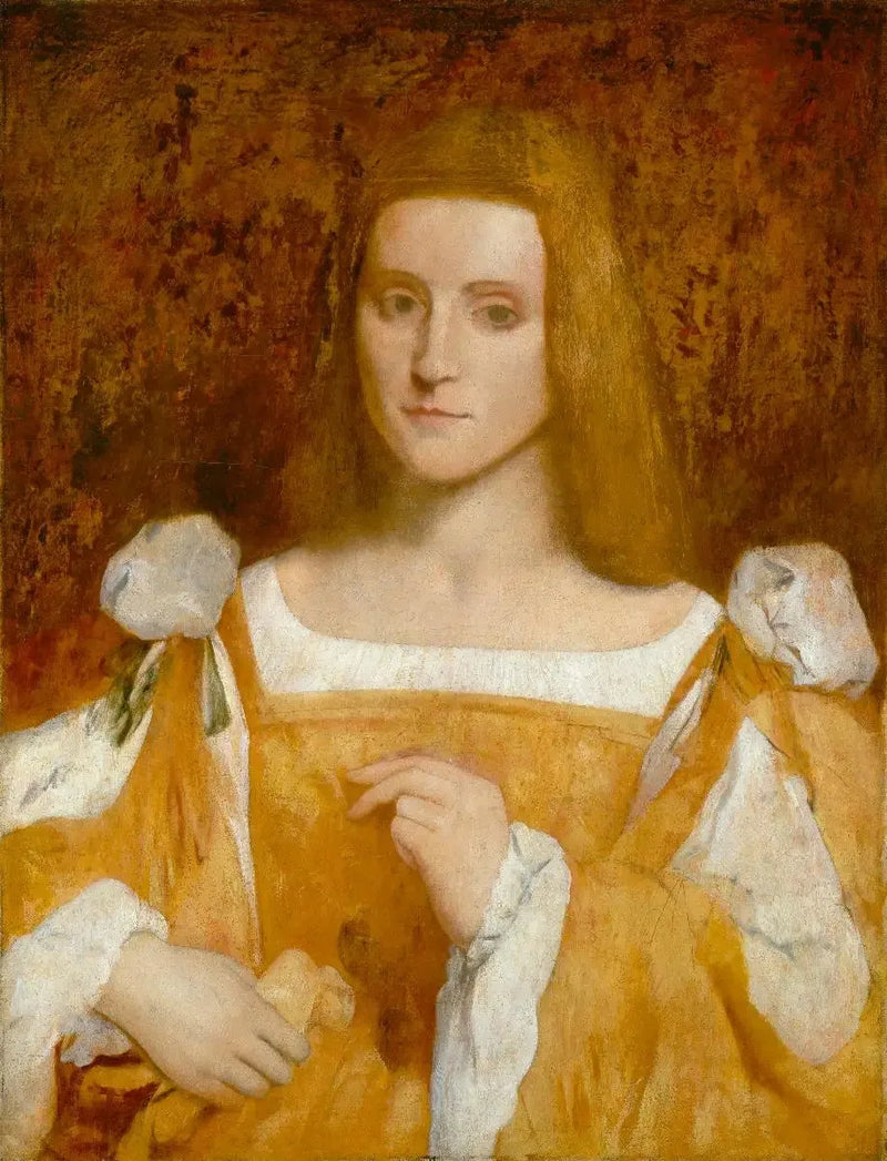 Portræt af kvinde efter Caroto - Edgar Degas