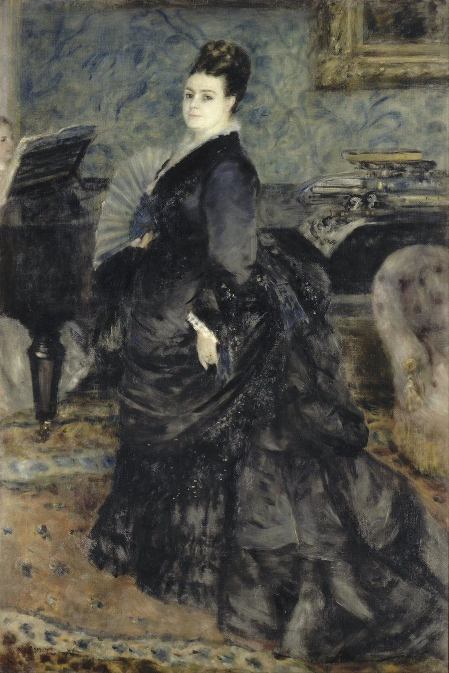 Portræt af kvinde, kaldet Mme Georges Hartmann - Pierre-Auguste Renoir