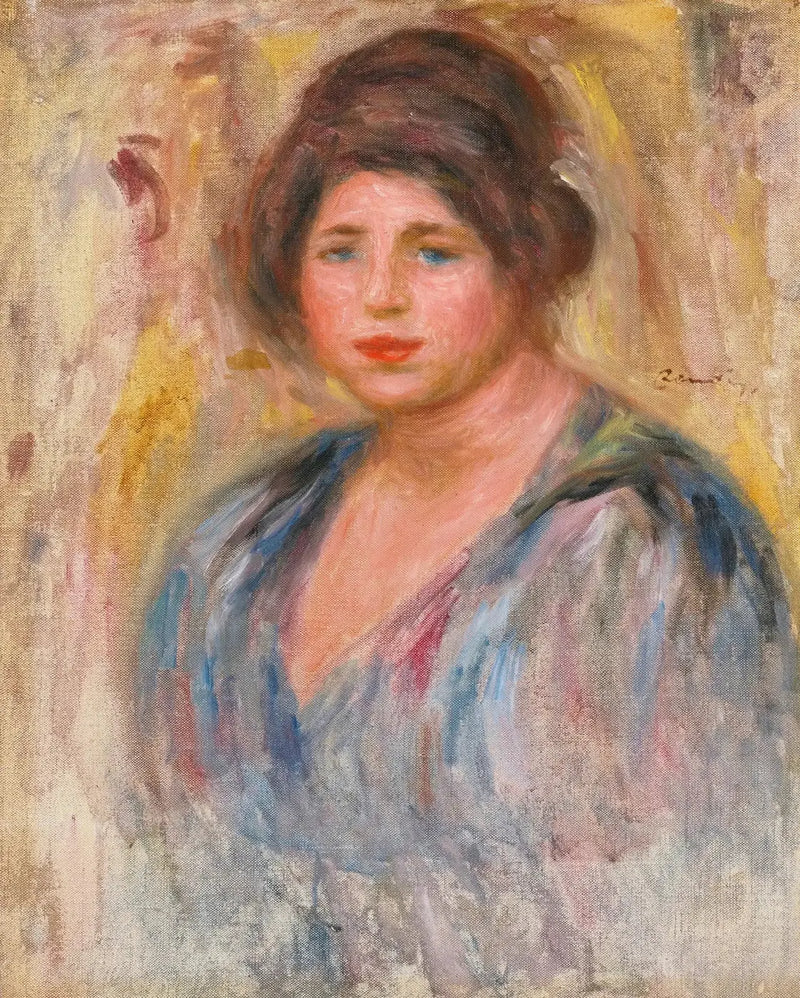 Portræt af kvinde (Gabrielle Renard) - Pierre-Auguste Renoir