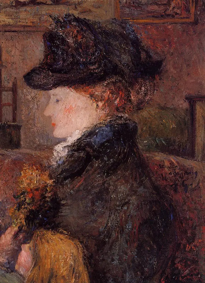 Portræt af kvinde (Ingeborg Thaulow) - Paul Gauguin