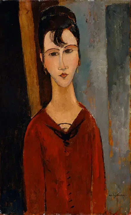 Portræt af kvinde (Frue C.D.) - Amedeo Modigliani
