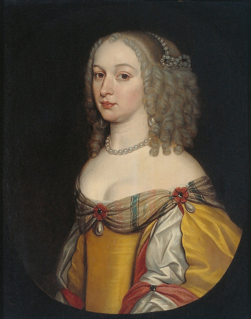 Portræt af kvinde, måske Amalia Margaretha van Brederode (1626/27-1663/65) - Gerrit van Honthorst