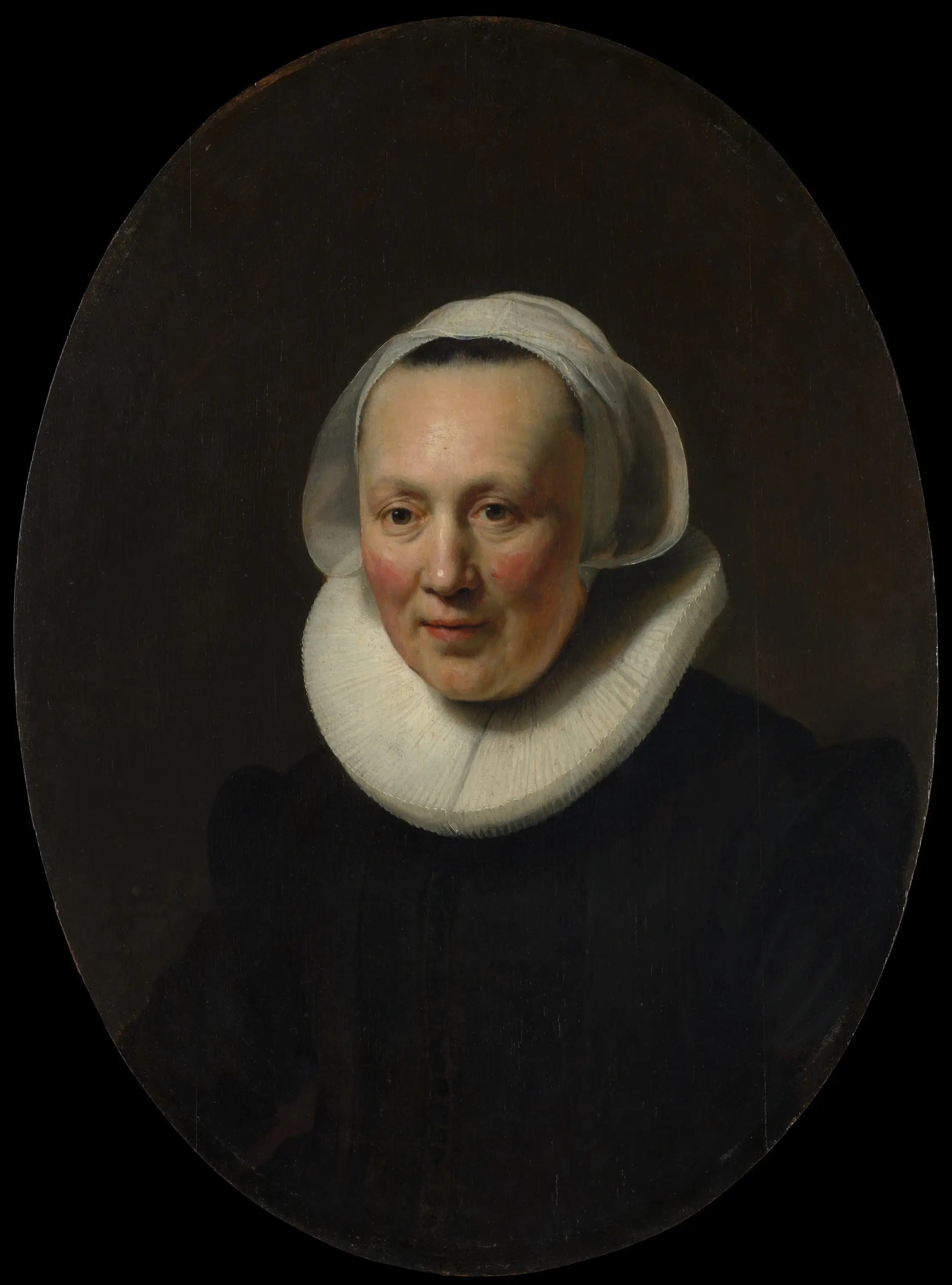 Reproduction du tableau « Portrait de femme - Rembrandt » par Alpha Reproduction en peinture à l’huile