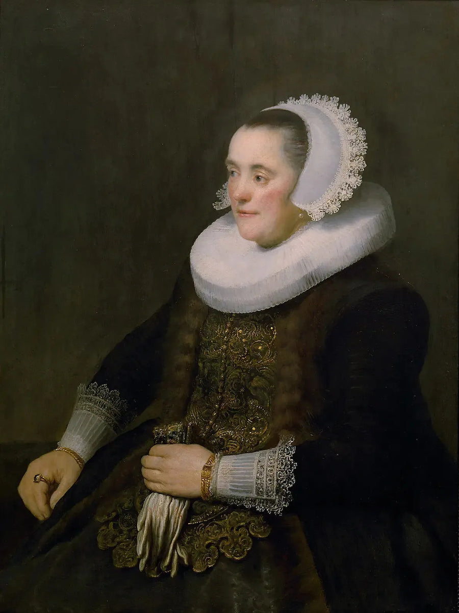 Portræt af kvinde. - Rembrandt