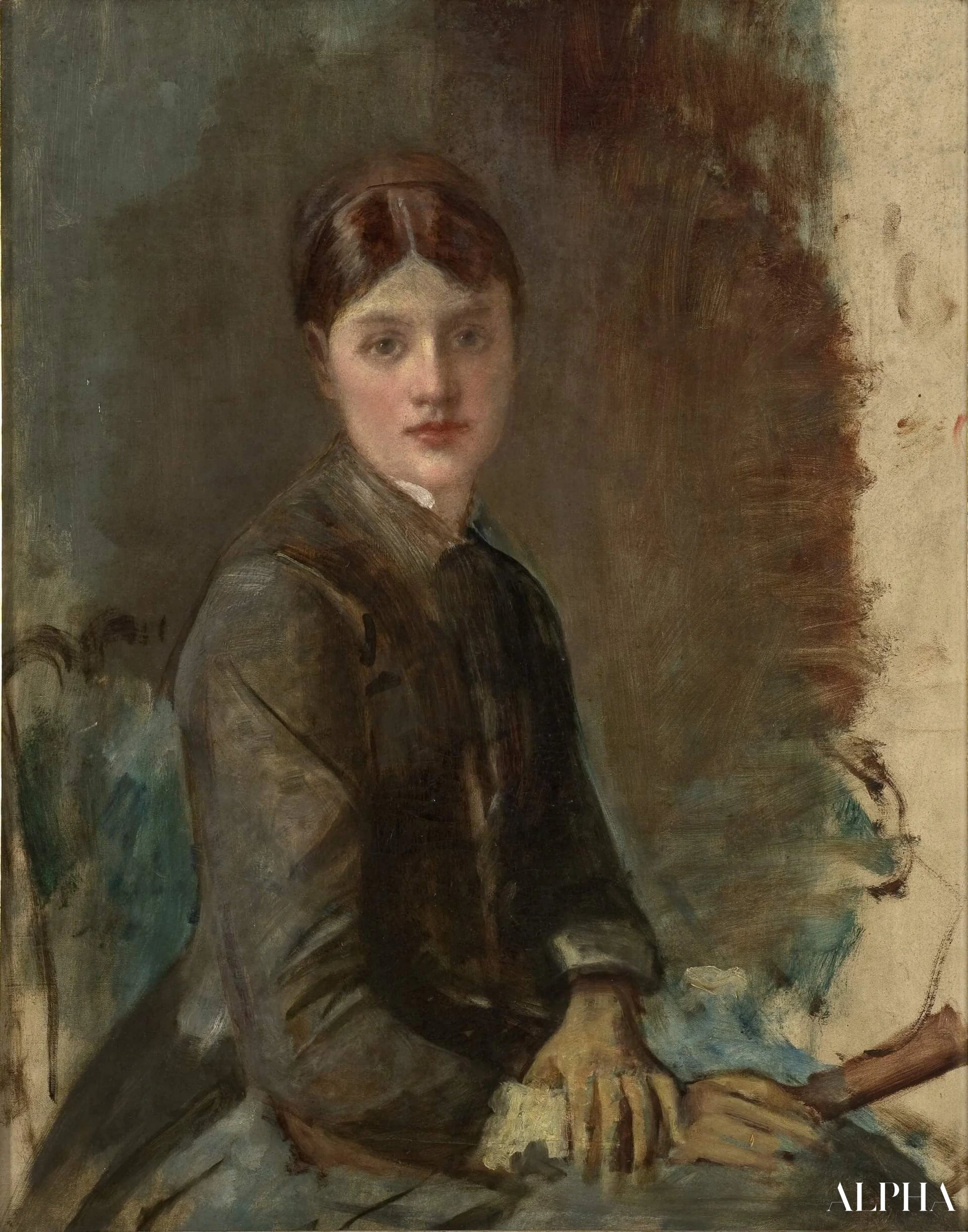 Kvindeportræt - Toulouse Lautrec - Reproduktioner af malerier og højkvalitets malerier