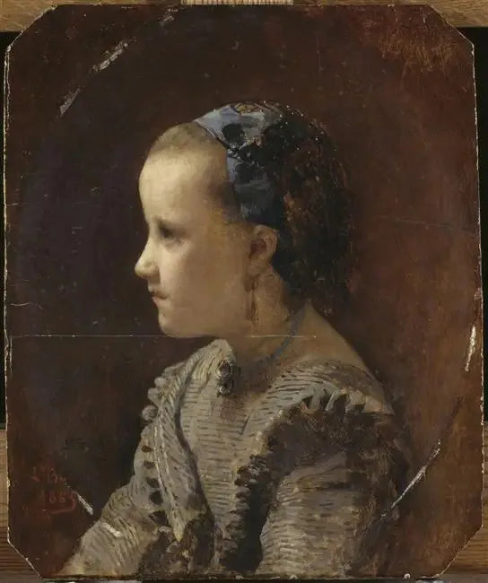 Portræt af lille pige - Léon Bonnat