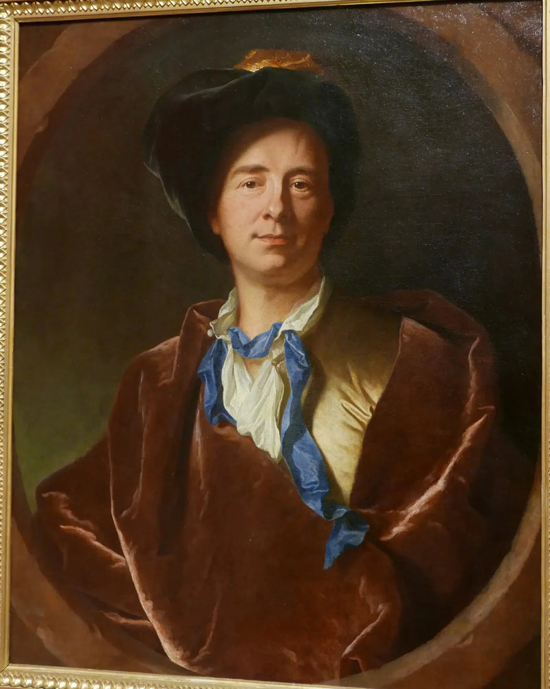 Portræt af Fontenelle (1657-1757) - Hyacinthe Rigaud