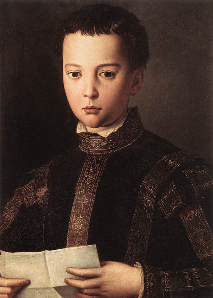 Portræt af Francesco I af Medici som barn - Bronzino