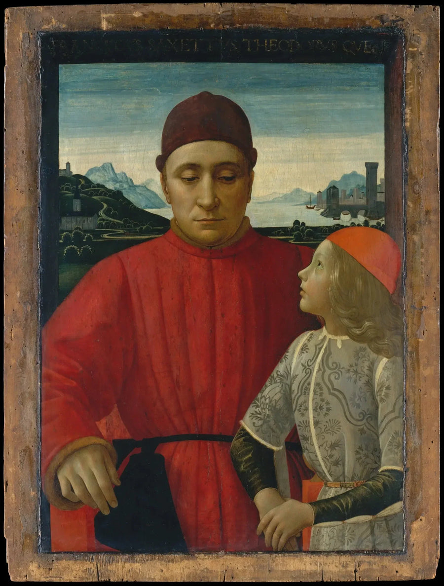 Portræt af Francesco Sassetti med sin søn Teodoro - Domenico Ghirlandaio
