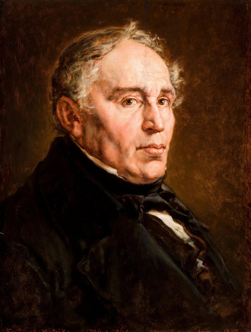 Portræt af Franciszek Matejko, kunstnerens far. - Jan Matejko