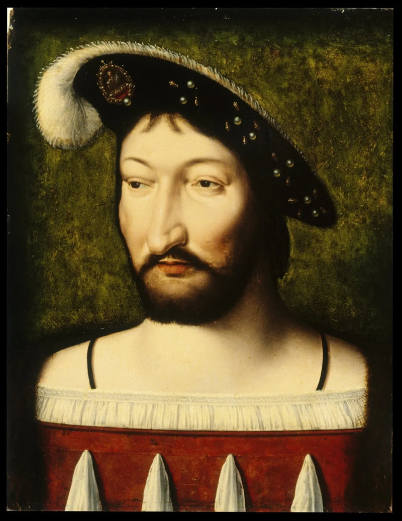 Portræt af François I, kongen af Frankrig - Joos van Cleve