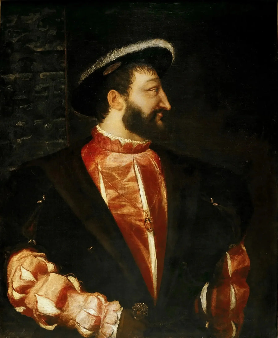 Portræt af François I - Titian