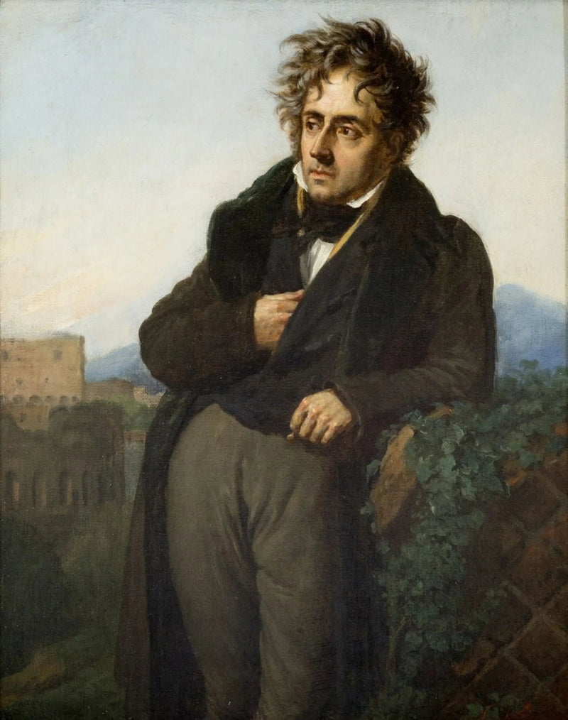 Portræt af François-René de Chateaubriand - Anne-Louis Girodet