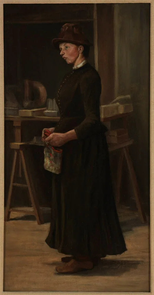 Portræt af Fräulein Kyburz - Ferdinand Hodler