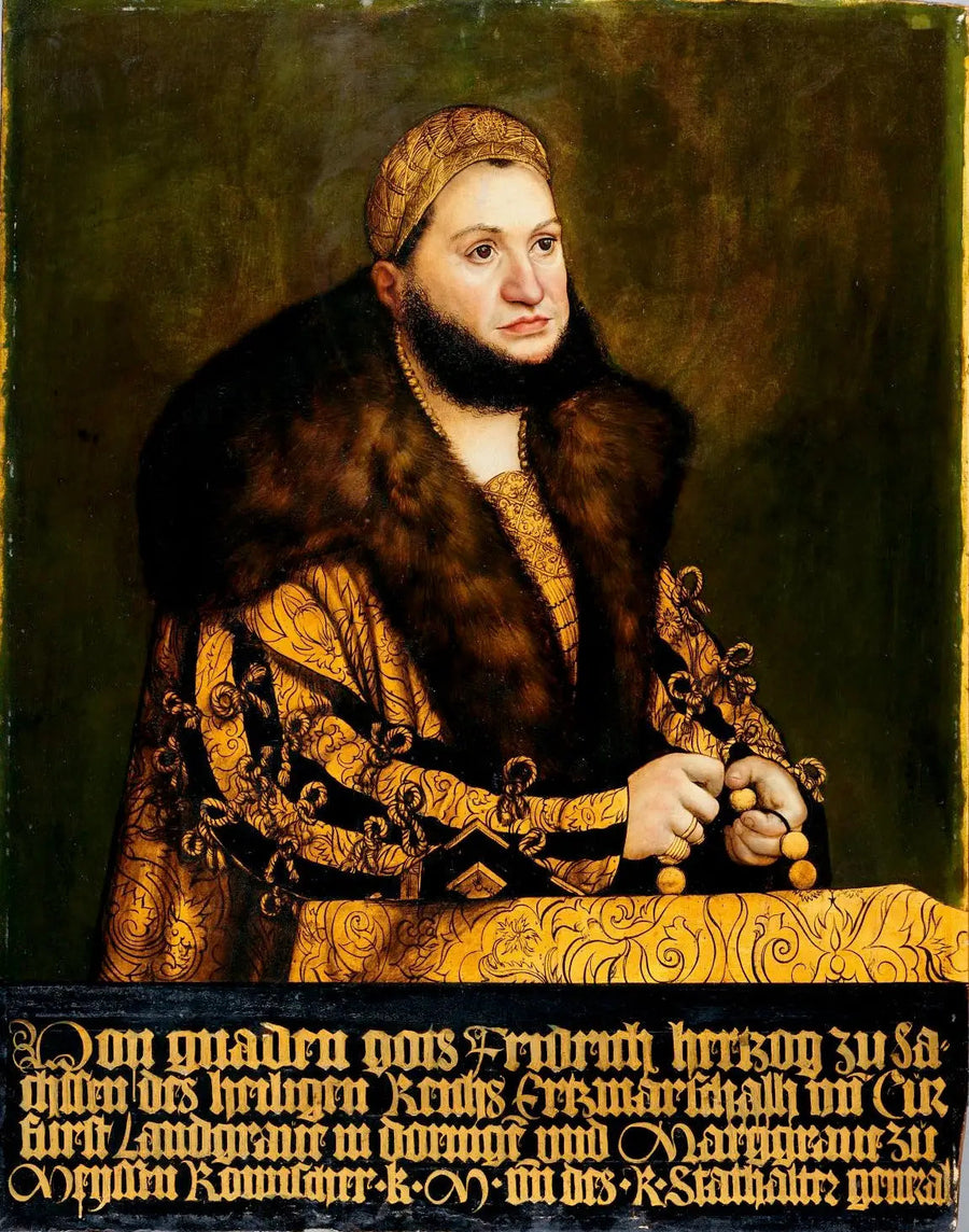 Portræt af Frederik III den Vise, kurfyrste af Sachsen - Lucas Cranach den Ældre