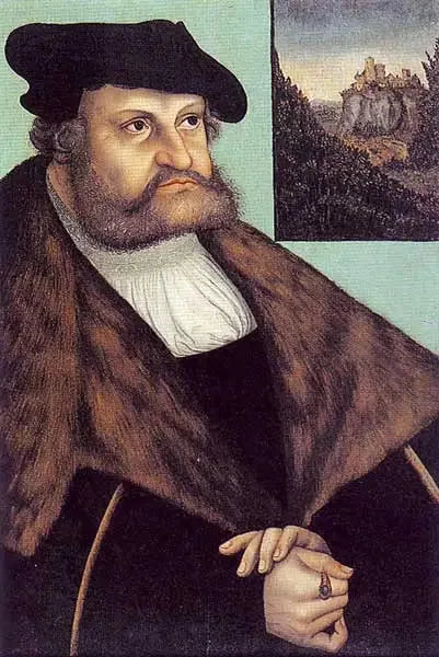 Portræt af Frederik III den Vise, kurfyrst af Sachsen - Lucas Cranach den Ældre