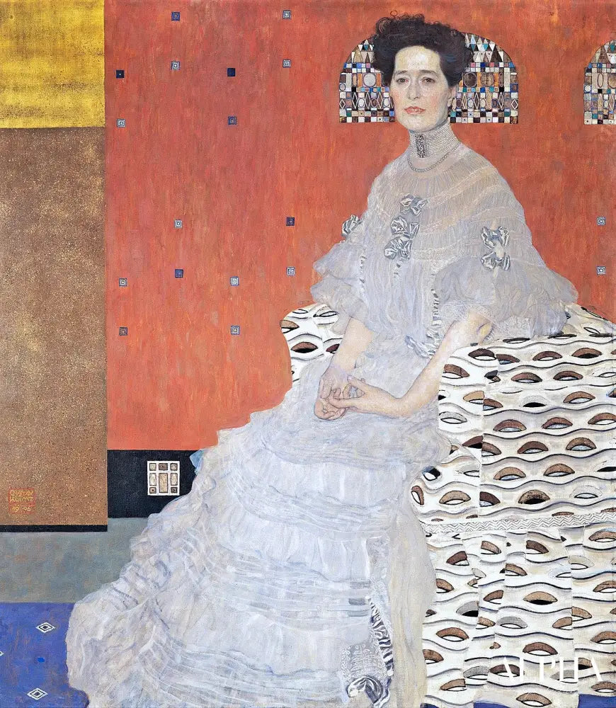 Portrait de Fritza Riedler - Gustav Klimt - Reproductions de tableaux et peintures haut de gamme