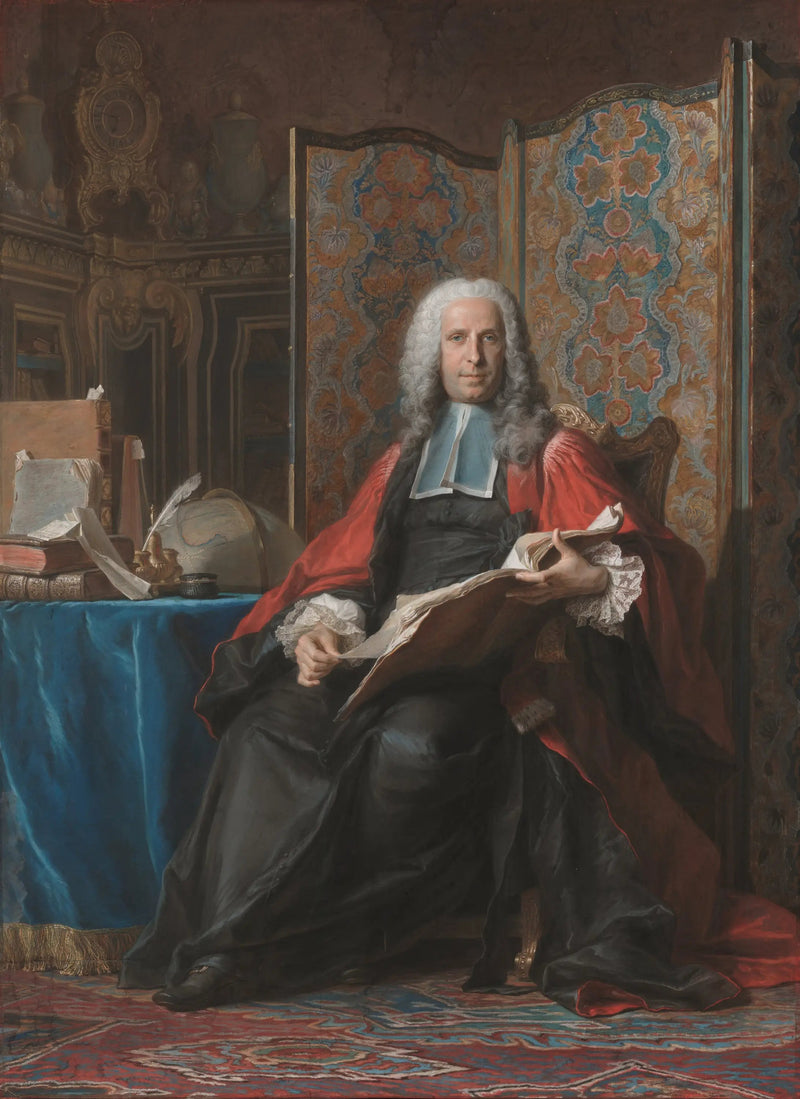 Portræt af Gabriel Bernard de Rieux - Maurice-Quentin de La Tour
