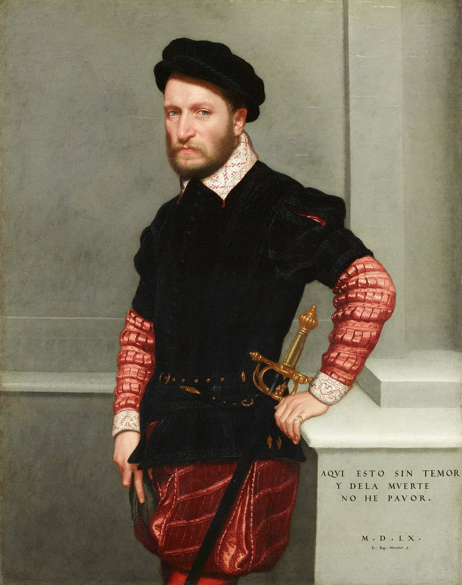 Portræt af Gabriel III de la Cueva et Girón - Giovanni Battista Moroni