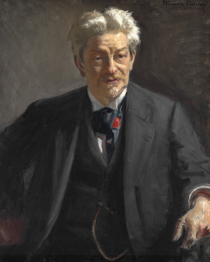 Portræt af Georg Brandes. -Michael Peter Ancher
