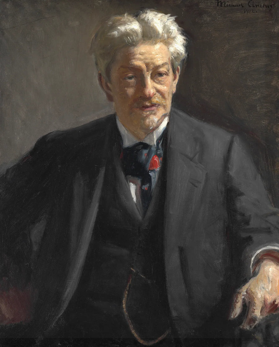 Portræt af Georg Brandes. -Michael Peter Ancher