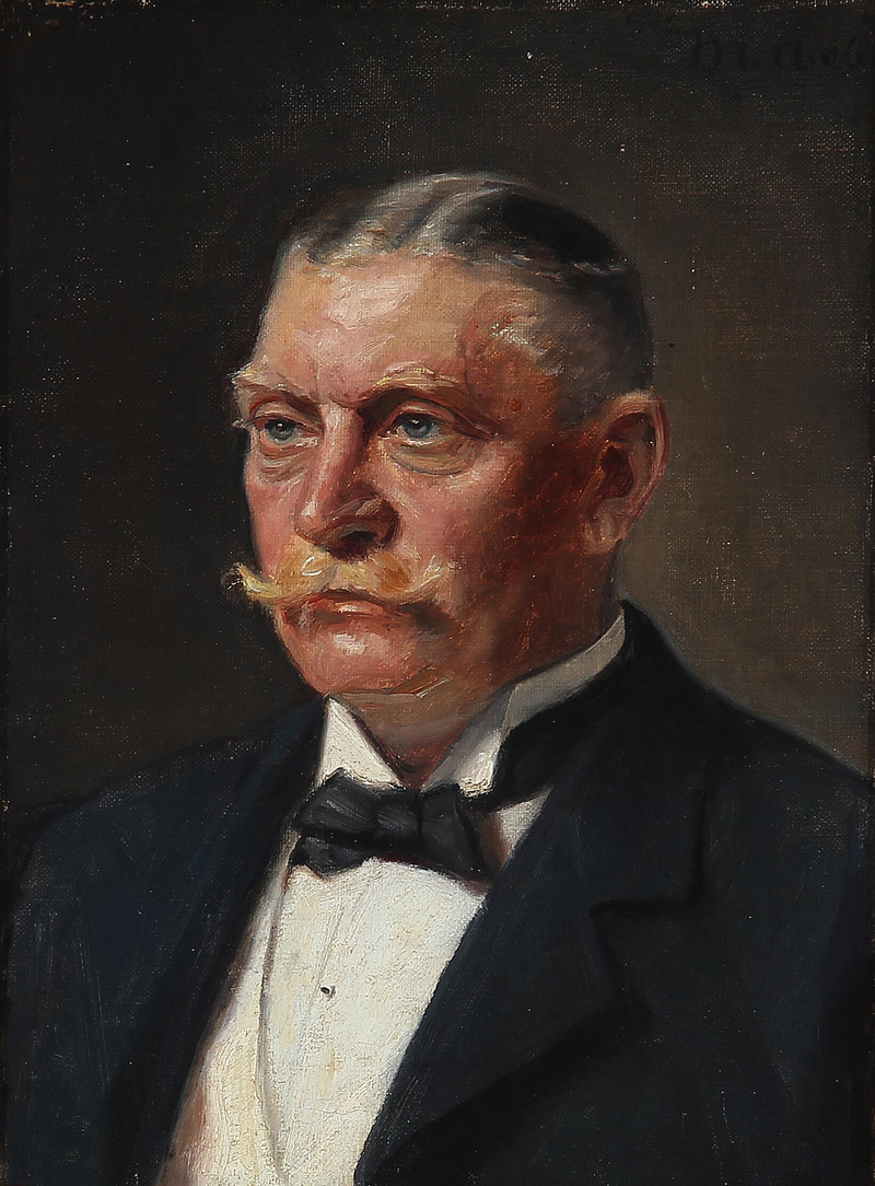 Portræt af Georg Jérgensen. -Michael Peter Ancher