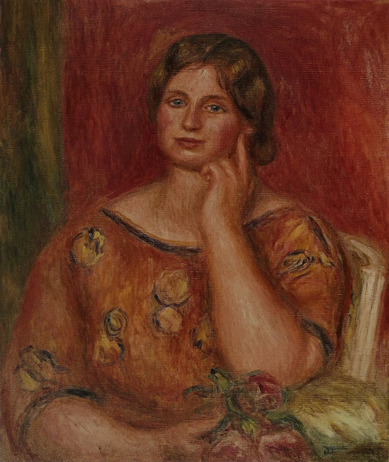 Portræt af Gertrude Osthaus - Pierre-Auguste Renoir
