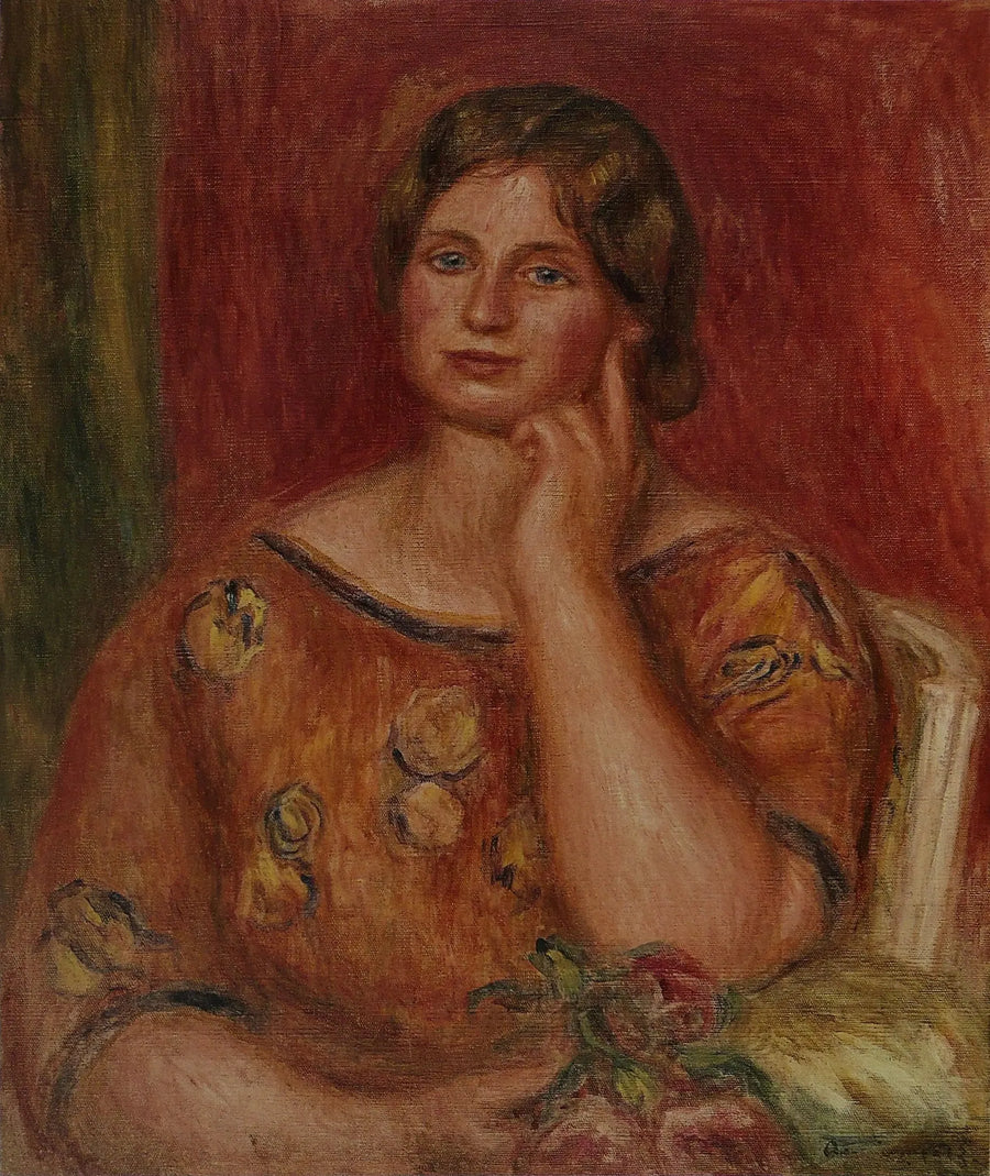 Portræt af Gertrude Osthaus - Pierre-Auguste Renoir