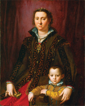 Portræt af Giovanna Chevara og Giovanni Montalvo - Bronzino
