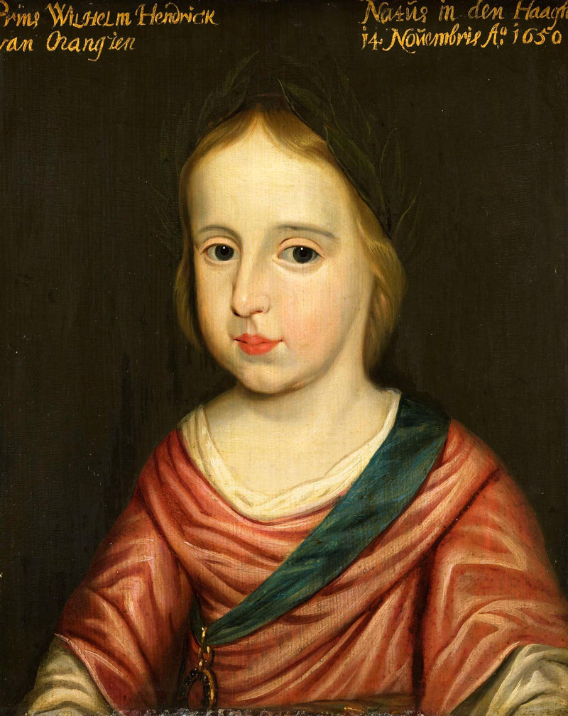 Portræt af Guillaume III (1650-1702), prins af Orange - Gerrit van Honthorst