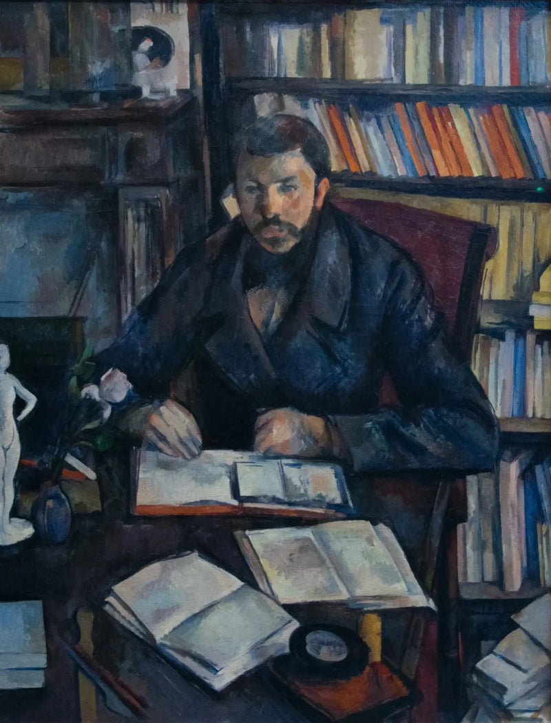 Portræt af Gustave Geffroy - Paul Cézanne