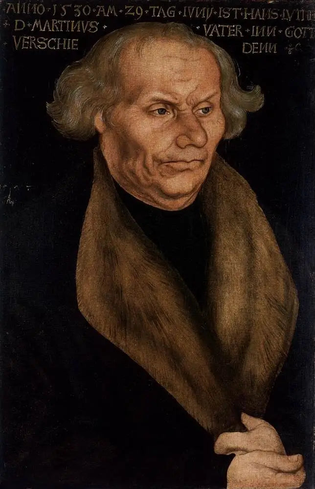 Portræt af Hans Luther, Luthers far - Lucas Cranach den Ældre