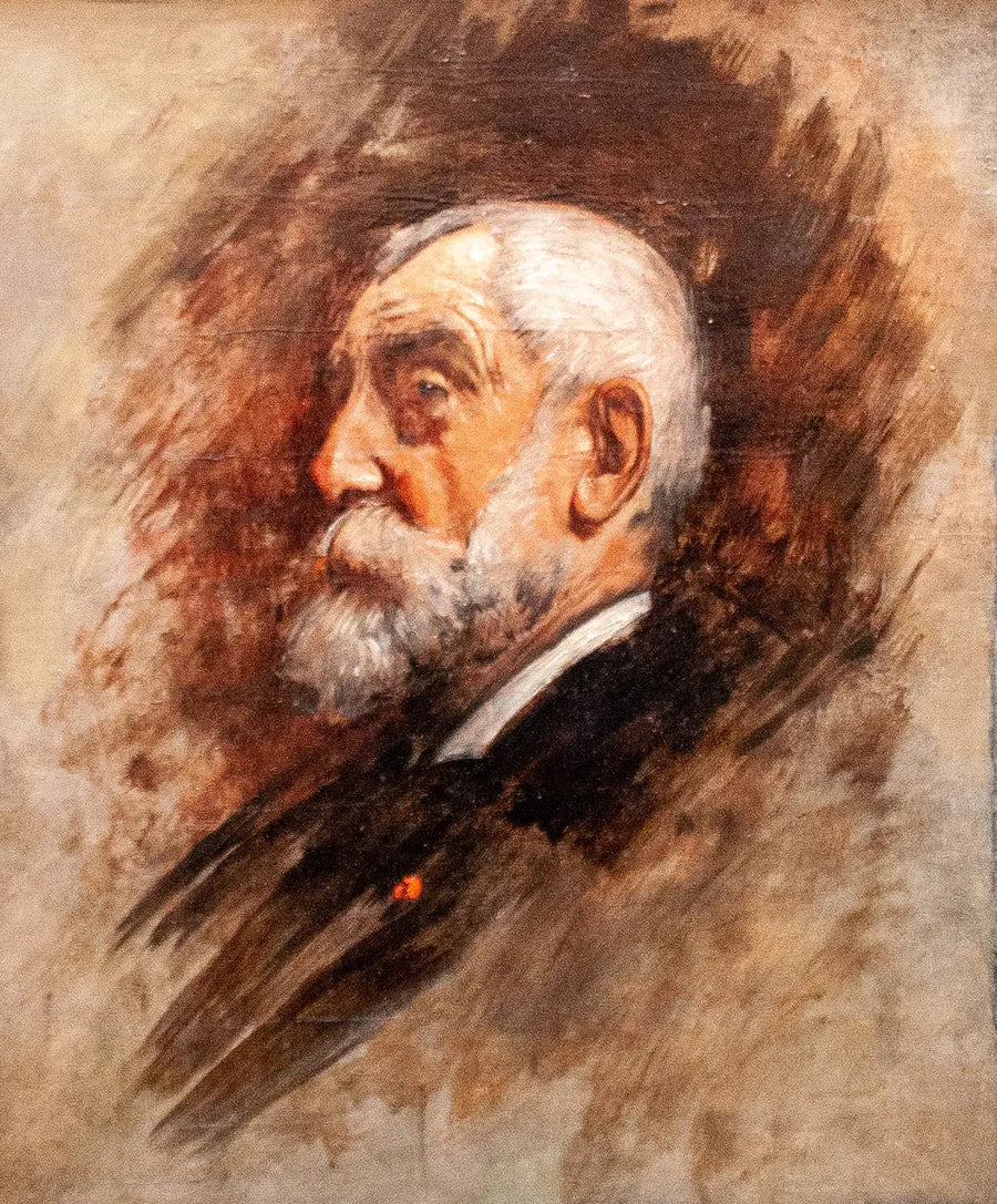 Portrait af Henri Harpignies - Léon Bonnat