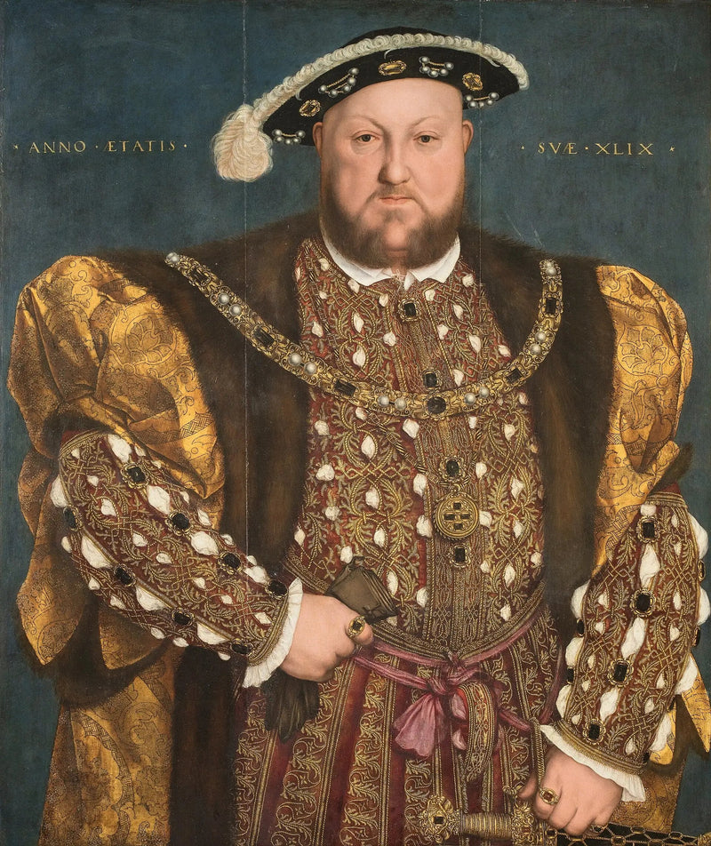 Portræt af Henrik VIII af England - Hans Holbein den Yngre