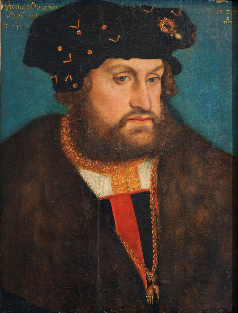 Portræt af Herzog Georg af Sachsen - Lucas Cranach den Ældre