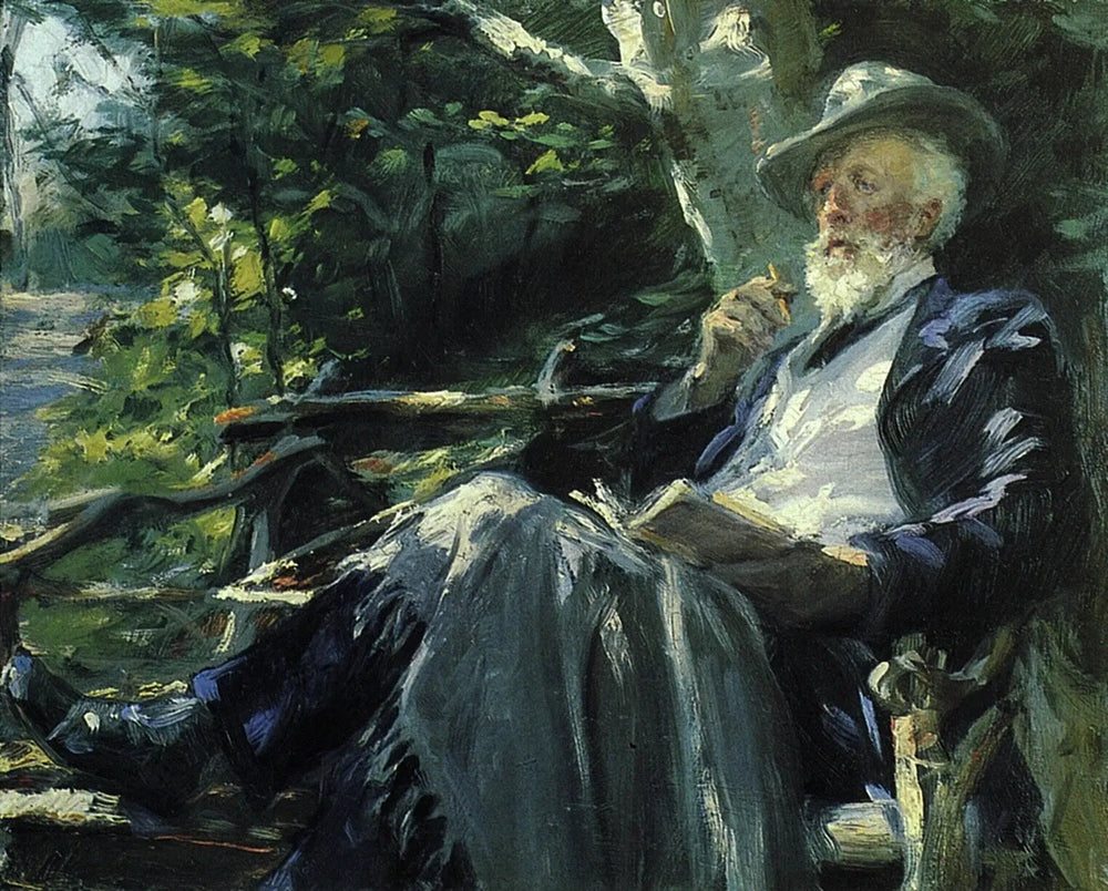 Portrait de Holger Drachmann - Peder Severin Krøyer image 1 copie peinte à la main à l’huile