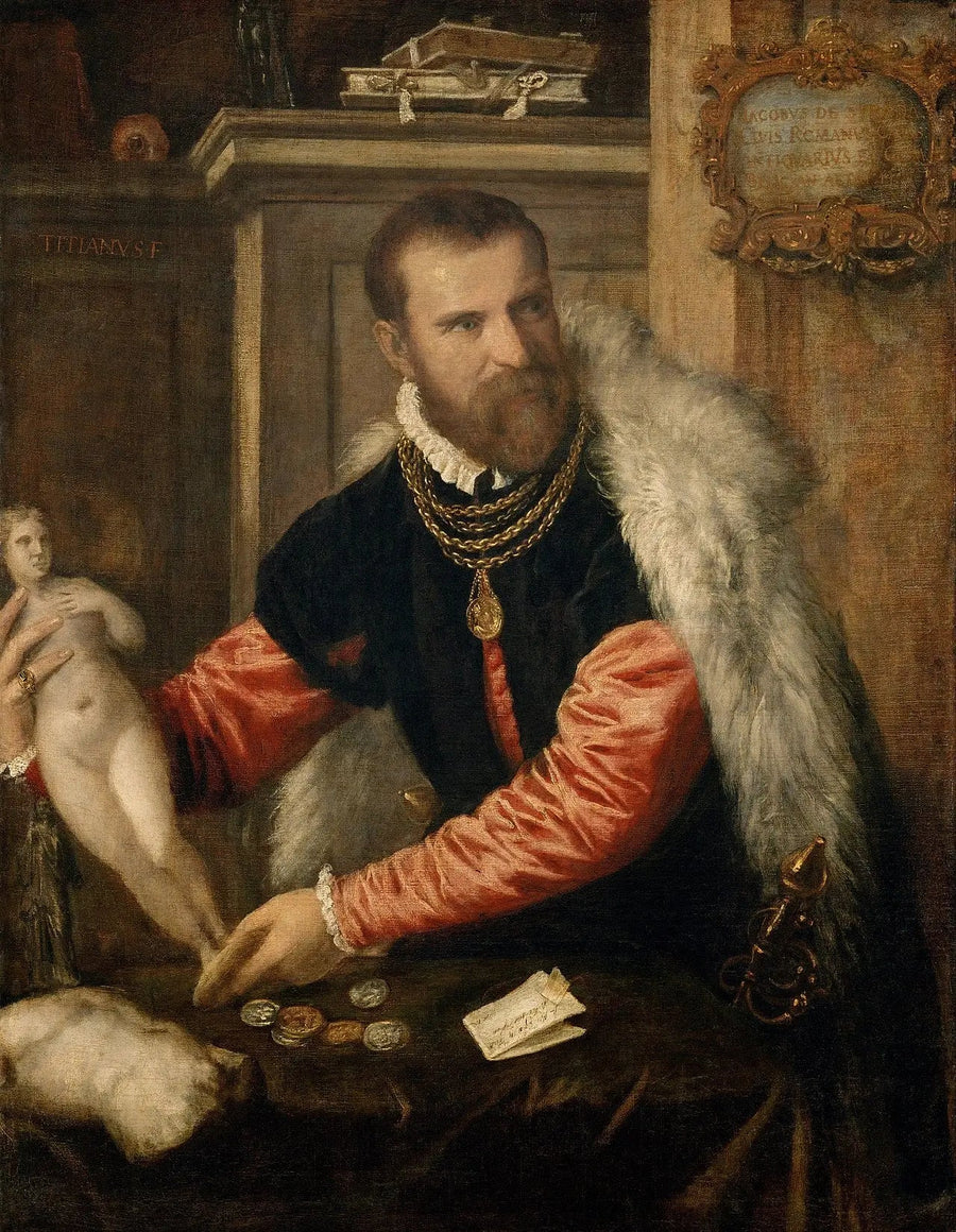 Portræt af Jacopo Strada - Titian