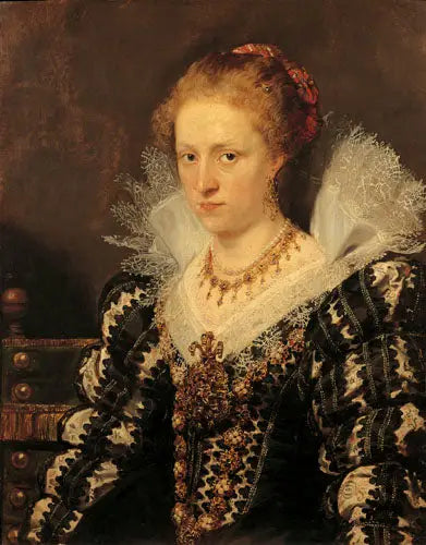 Portrait af Jacqueline van Caestre, hustru til Jean Charles de Cordes - Peter Paul Rubens