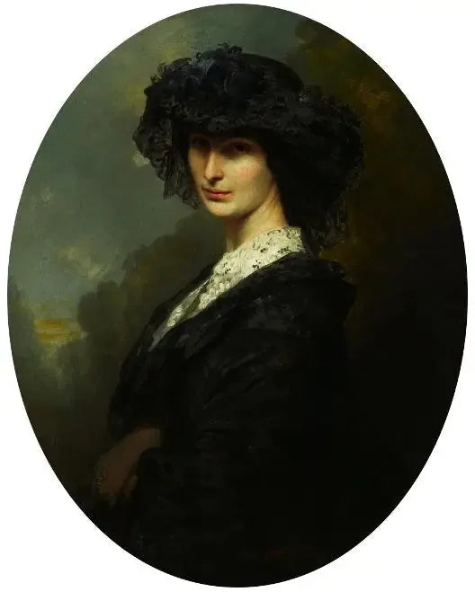Portræt af Jadwiga Branicka née Potocka. - Franz Xaver Winterhalter